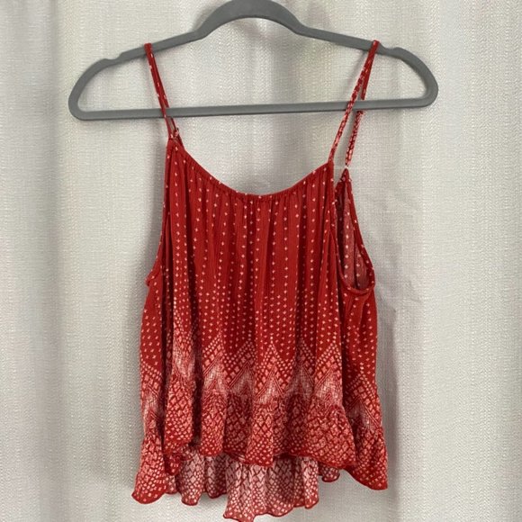 red front tie tanktop - Picture 2 of 2